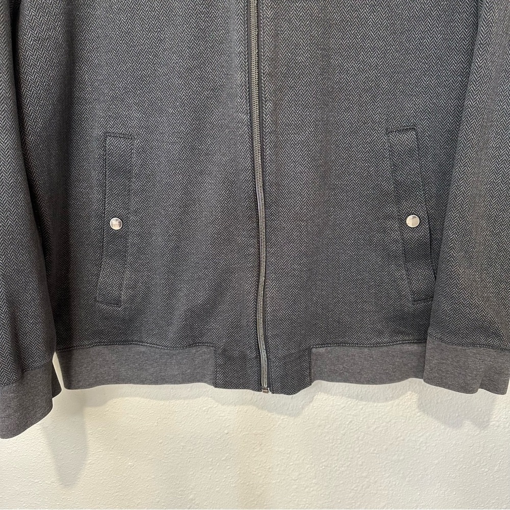 Hart Schaffner Marx Charcoal Zip-Up Jacket - Picture 8 of 12